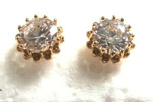 yzANZT[@lbNXfUCi[vkTt@CAS[hCOaretes oro con 10mm blanco redondo diseador zafiros 18k gf en caja ciruela uk