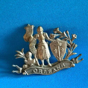 �y���������z�A�N�Z�T���[�@�l�b�N���X�u���[�`�W�����k�_���N�I�����A���A���e�B�[�N�A�[�N�u���[�`���n��broche ancienne jeanne darc orlans antique st johan of arc brooch