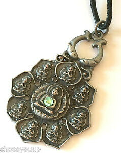 �y���������z�A�N�Z�T���[�@�l�b�N���X�u���C�A�[�_���}�V���{���b�N�s���[�^�[�y���_���g�C���X�gbriar dharma peltre simblico encanto colgante, flor de la ilustracin