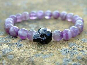 yzANZT[@lbNXuXbgAWXgXtXL[KXC`hombres pulsera con calavera amatista swarovski cristal negro 78 pulgadas elstico