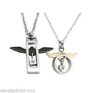 【送料無料】アクセサリー ネックレスネックレスペンダントチェーンステンレスパートナーチェーン2x amistad cadenas socios cadena collares colgantes de amor de acero inoxidable estrecha 20