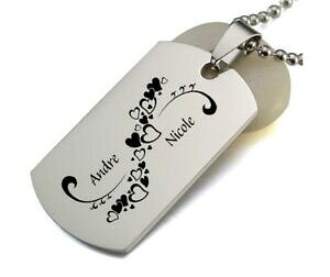 �y���������z�A�N�Z�T���[�@�l�b�N���X�^�O�X�e�����X�X�`�[���`�F�[���g���[���[�`�F�[��id masivamente dog tag bala cadena de acero inoxidable con grabado segn preferencias remolque ca