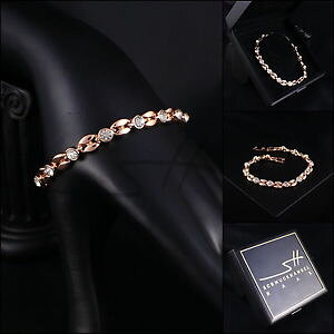 yzANZT[@lbNXuXbguXbgXtXL[GgP[Xpulsera, cirujana, bracelet * frijol * rosegold pl, swarovski elements, estuche