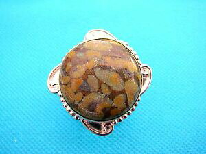 �y���������z�A�N�Z�T���[�@�l�b�N���X���_���W���X�p�[�����O�V���o�[�V���o�[�T�C�Ymoderno diseado plateado plata anillo tamao natural de otoo jaspe q, ee uu 8 rg1039