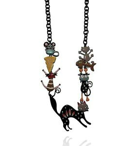 �y���������z�A�N�Z�T���[�@�l�b�N���X�R���A�[�`���b�g�m���[��lol bijoux collier chat aventurier noir