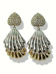 yzANZT[@lbNXAWFgboucle doreille strass coquille orargent magifique