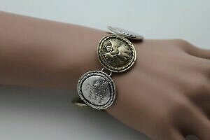 yzANZT[@lbNXt@bVuXbgfBpara dama de oro metal plateado cooin pulsera moda mueca charms ngel guarda