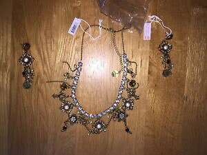 yzANZT[@lbNXhXtXL[uEuYlbNXCOZbglove sparkle londres swarovski claro marrn bronce conjunto collar aretes bnwt
