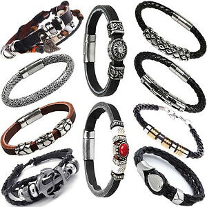 yzANZT[@lbNXuXbgnegro marrn charm cierre gema brazalete magntico nico idea de regalo