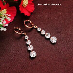 yzANZT[@lbNXXtXL[gXyAgboucles doreille pendantes dores 4 ranges swarovski elements transparents