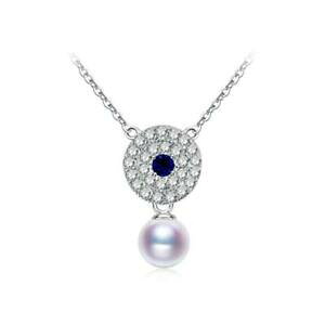 yzANZT[@lbNXTt@CAlbNXX^[OVo[zafiro pupila perla de agua dulce plata de ley 925 collar f01