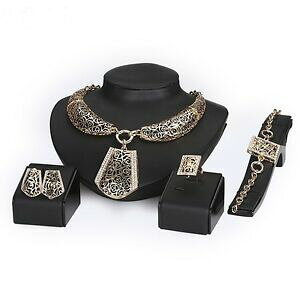 yzANZT[@lbNXZbgRA[COuXbgS[fOjoyas set, collieraretespulseraanillo dorado nuevo