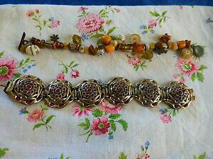 �y���������z�A�N�Z�T���[�@�l�b�N���X���b�g�u���X���b�g�x��lot 2bracelets ,belle qualit taratata et breloques