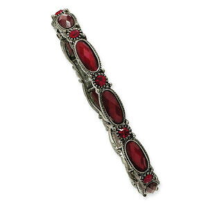 yzANZT[@lbNXuXbgueBbNcristal rojo pulsera elstica chapado negro 1928 boutique