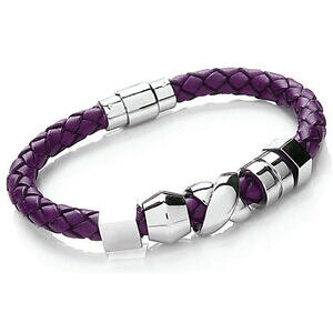 �y���������z�A�N�Z�T���[�@�l�b�N���X�X�`�[���J���[�{���g���C�o���x���[���U�[�u���X���b�g�y���_���gtribal acero berry color bolo pulsera de cuero con 5 acero dijes imn