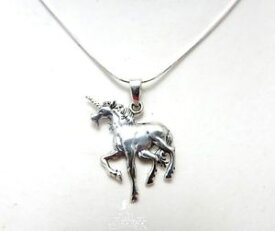 【送料無料】アクセサリー　ネックレスインチジュエリーチェーンユニコーンスターリングシルバーネックレスplata esterlina mtico unicorn collar on an 18 pulgadas cadena 925 joyas regalo