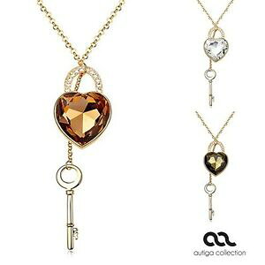yzANZT[@lbNXS[f`F[n[gL[g[lbNXseora collar con gran corazn y remolque clave cadena heart dorado