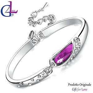yzANZT[@lbNXAWFgXtXL[Ggbracciale donna argento swarovski elements originale g4love cristallo strass