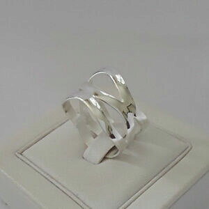 �y���������z�A�N�Z�T���[�@�l�b�N���X�A���W�F���gagnes creations bague anneau large design ajour argent 925 taille 5657