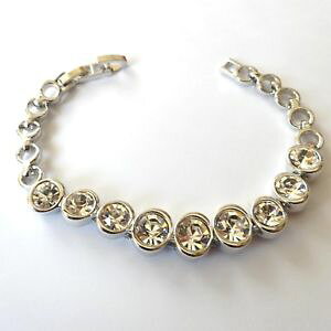 yzANZT[@lbNXejXAWFgrALbracciale tennis donna colore argento con zirconi bianchi degrade 19 cm 175 u