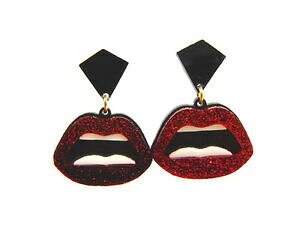 yzANZT[@lbNXCOCOr[J[aretes pendientes de dorado, rojo y negro color, de ctia levy