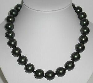 �y���������z�A�N�Z�T���[�@�l�b�N���X�l�b�N���X�����Ocollar de perlas con negros muschelkernperlen 47 cm de largo nuevo
