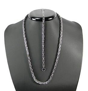 yzANZT[@lbNXLO^NXeXX`[`F[lbNX`F[lbNXVo[Zbgel rey cadena de acero inoxidable tanques cadena collar collier 60cm 4x4mm plata k