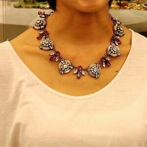 【送料無料】アクセサリー ネックレスコリアベージュブラウンビンテージレトロソアレcollier abeille aile beige marron vintage retro moderne original soire jcr 5