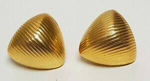 yzANZT[@lbNXre[WJ{VgCAONbv^h[bijou vintage boucles doreilles clips cabochon triangle mtal dor stri t31