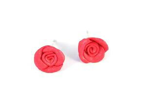 �y���������z�A�N�Z�T���[�@�l�b�N���X���[�Y�o��puces doreilles roses en polymre rose paillet