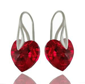 yzANZT[@lbNXVo[COXtXL[bhn[gpendientes de plata 925 cristales desde swarovski corazn rojo 14mm