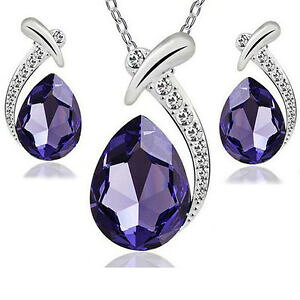 yzANZT[@lbNXy_glbNXXtXL[NX^`F[Vo[hbvX[vpendiente del collar cadena colgante gotas con plata de cristal de swarovski morada