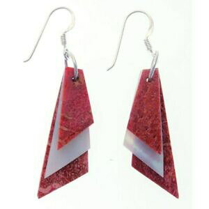 �y���������z�A�N�Z�T���[�@�l�b�N���X�C�������O�p�[���X�^�[�����O�V���o�[�J�[�e��pendientes cortina ncar plata de ley 925 en rojo