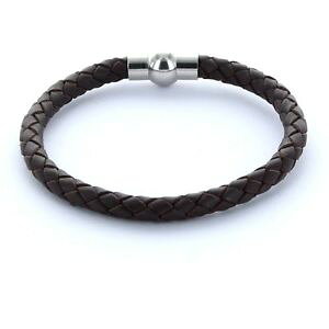 �y���������z�A�N�Z�T���[�@�l�b�N���X�u���X���b�g���U�[�{���h�[hombre favorito pulsera pulsera de cuero 0,5cm trenzada color burdeos