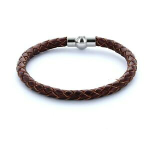 �y���������z�A�N�Z�T���[�@�l�b�N���X�u���X���b�g���U�[�{���h�[hombre favorito pulsera pulsera de cuero 0,5cm trenzada color burdeos metalli