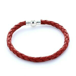 �y���������z�A�N�Z�T���[�@�l�b�N���X�u���X���b�g���U�[�R�[����hombre favorito pulsera pulsera de cuero 0,5cm trenzada color coral
