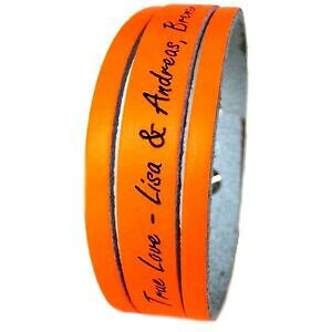 �y���������z�A�N�Z�T���[�@�l�b�N���X�l�I���I�����W�u���X���b�ghombre favorito pulsera pulsera con grabado 1,7 cm protegerse naranja nen