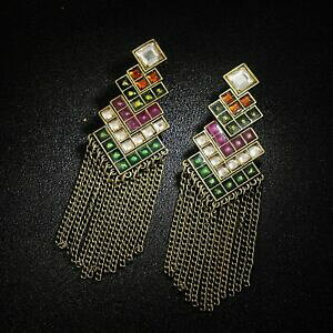 yzANZT[@lbNXCOCOtWpendientes clip larga pendientes flecos original noche matrimonio ee 1