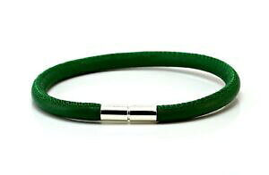 �y���������z�A�N�Z�T���[�@�l�b�N���X�i�p�n���h�V���o�[�^�[��napa brazaletecierre de giro plata de leyhecho a mano pulsera 5 mm verde