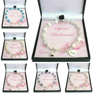 �y���������z�A�N�Z�T���[�@�l�b�N���X�A���v�u���X���b�g�V���o�[personalizado pulseras para damas de honor amp; flor nias grabado en plata