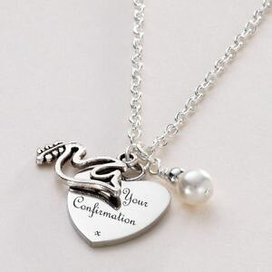 �y���������z�A�N�Z�T���[�@�l�b�N���X�l�b�N���Xgrabado confirmacin collar,religioso joyera,paloma de paz
