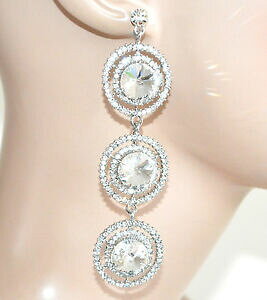 �y���������z�A�N�Z�T���[�@�l�b�N���X�A���W�F���gorecchini argento donna cristalli strass eleganti pendenti sposa cerimonia f290