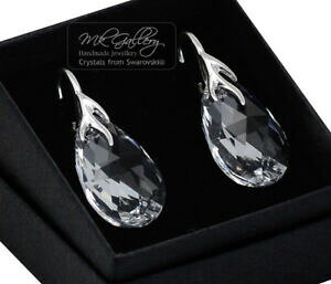 yzANZT[@lbNXVo[CONX^NAXtXL[NX^pendientes de plata 925crystal clear 22 mm pera cristales de swarovski