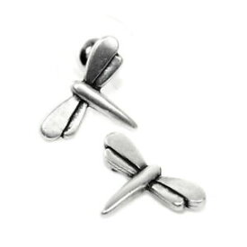 【送料無料】アクセサリー　ネックレス※トンボピンシルバーイヤリング* danon joyera pequea 10mm x 15mm liblula de plata pendientes con pasador