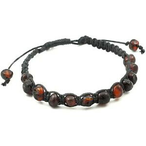 �y���������z�A�N�Z�T���[�@�l�b�N���X�o���g�u���X���b�g�}�N����adulto macram cereza mbar bltico pulsera ajustable trenzado tobillera 18 cm 21 cm