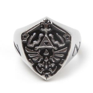 �y���������z�A�N�Z�T���[�@�l�b�N���X�V�[���h�t�H�[���[���_�W���[�i��oficial de la leyenda de zelda en forma de escudo hylian signet anillo nuevo