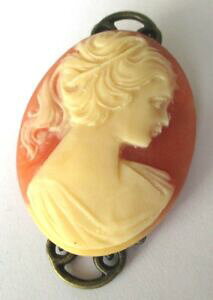 yzANZT[@lbNXu[`Be[Wx[Wbroche bijou vintage couleur or came buste de femme en rsine corail beige 2222