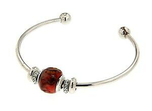 yzANZT[@lbNXr[Y}`J[[mC^Abracciale donna rigido ciondolo beads multicolor vetro murano made italia ls240