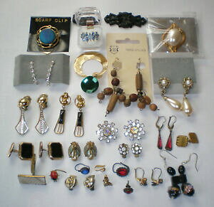 yzANZT[@lbNXOCONbvRNVre[Wnuevo anuncio17 aretes pendiente clips bisutera anillo gemelos coleccin vintage