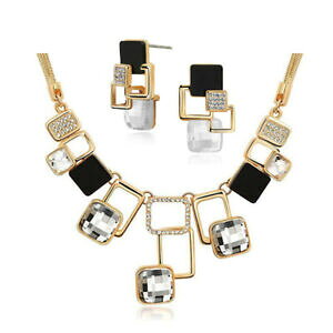 yzANZT[@lbNXNX}XfB[XWG[Vo[COS[hlbNXVXesistema de la joyera de las seoras regalo plateado collar aretes oro para navidad